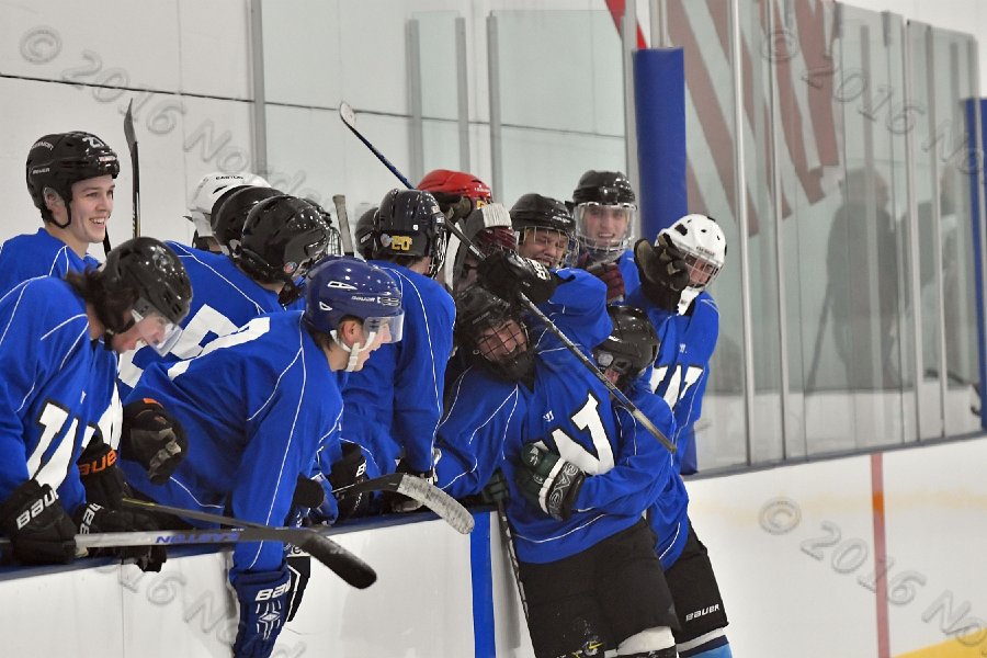 Wheaton College Men\'s Ice Hockey vs Middlesex Community College. - Photo By: KEITH NORDSTROM